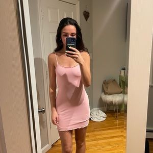 Pink Mini Dress, Size Extra Small, H&M, Never Worn